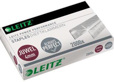Leitz Heftklammer Juwel 56400000 4mm verzinkt Metall 2.000 St./Pack.