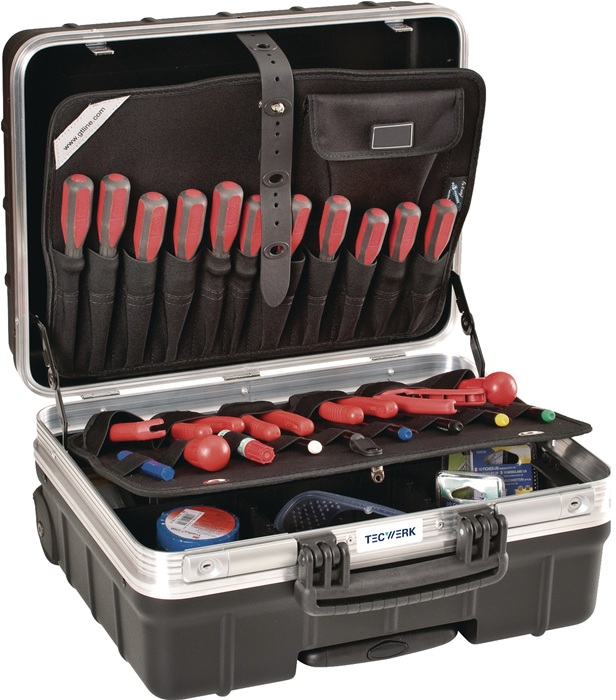 Schalenkoffer Innen-B465xT255xH352mm PP 42l TECWERK