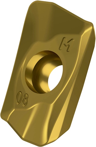 Fräswendeschneidplatte ISO ADMX 11T302SR-M:M8340 D.2,9mm PVD beschichtet Gold