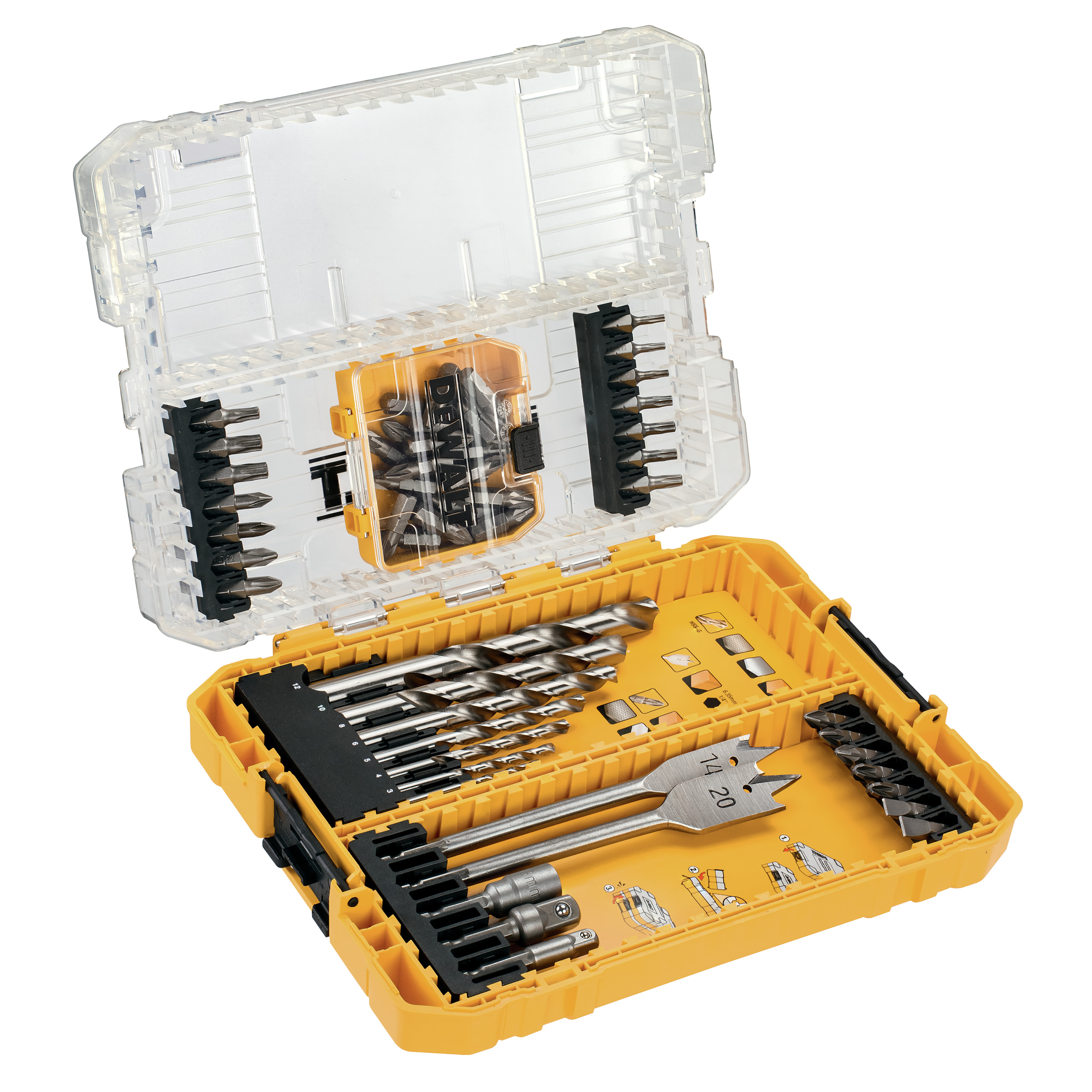 DEWALT DT70757-QZ Bit und Bohrer-Set 55-tlg.