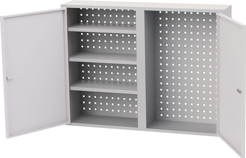 Hängeschrank H750xB1000xT200 mm Vollblechtüren Stahlblech BEDRUNKA+HIRTH