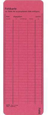Leitz Leitkarte 24500025 rot 50 St./Pack.