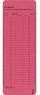 Leitz Leitkarte 24500025 rot 50 St./Pack.