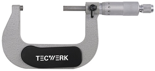 TECWERK Bügelmessschraube DIN 863/1 50-75mm Spindel-D.6,5mm 