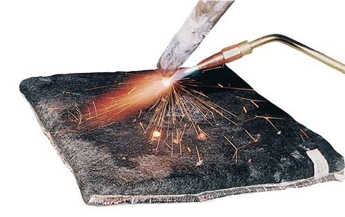 Flammschutzmatte Schweißunterlage m.Isolation,feucht L300xB300xH30ca.mm Jutec