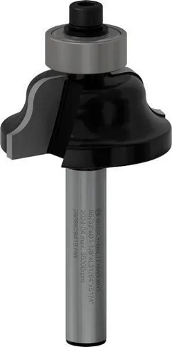 Bosch Profilfräser B Arbeits-L.12,4mm B.8mm L.54mm Schaft 1/4Zoll Radius 4mm
