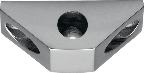 Stangenführung zu Untersatz Vario f.Rundstange 10mm silber elox.DENI