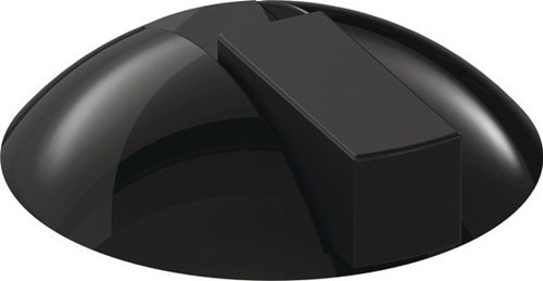 Bodentürpuffer 625 90 D.85mm H.22,5mm Ku.90 tiefschwarz Dübelmontage HEWI