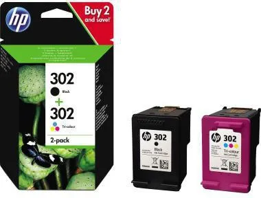 HP Tintenpatrone X4D37AE 302 sw+c/m/y 2 St./Pack.