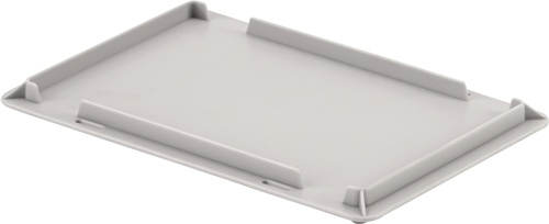 Auflagedeckel L300xB200mm hellgrau PP f.Beh.300x200mm UNISTA