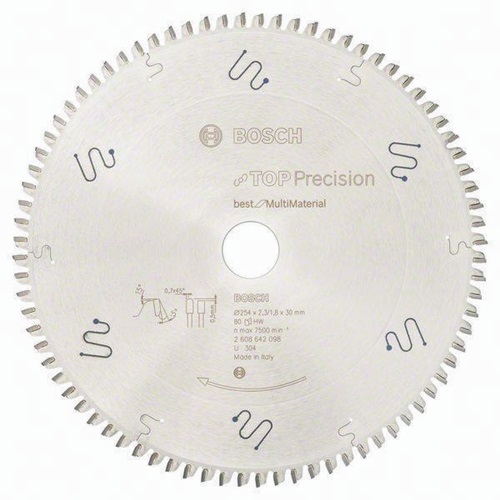 Bosch Kreissägeblatt AD 254mm Z.80 HLTCG Bohr.30mm Schnitt-B.2,3mm