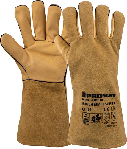 PROMAT Schweißerhandschuhe Mühlheim II Super