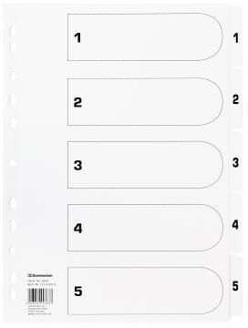 Soennecken Register Mylar 1604 1-5 weiß