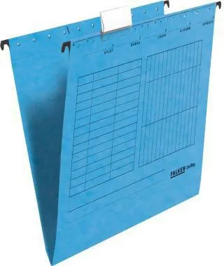 Falken Hängemappe 80002447 A4 seitlich offen Kraftkarton blau