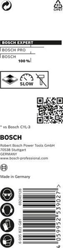 Bosch Steinbohrer Expert CYL-9 MultiConstruction Arbeits-L.50mm D.5,5mm L.85mm