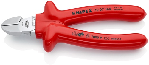 Seitenschneider L.160mm VDE tauchisol.KNIPEX
