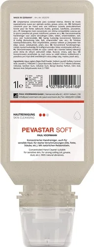 Handreinigung PEVASTAR SOFT 1l silikon- u.lösemittelfrei Softflasche