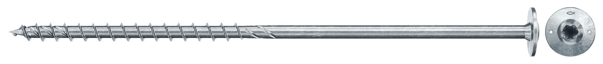 fischer PowerFast FPF II WTP 8,0 x 160 BC 50 Tellerkopf mit Innenstern TX Teilgewinde galvanisch verzinkt blau passiviert