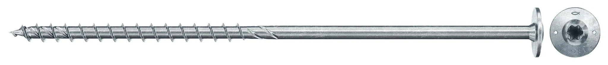 fischer PowerFast FPF II WTP 8,0 x 280 BC 50 Tellerkopf mit Innenstern TX Teilgewinde galvanisch verzinkt blau passiviert