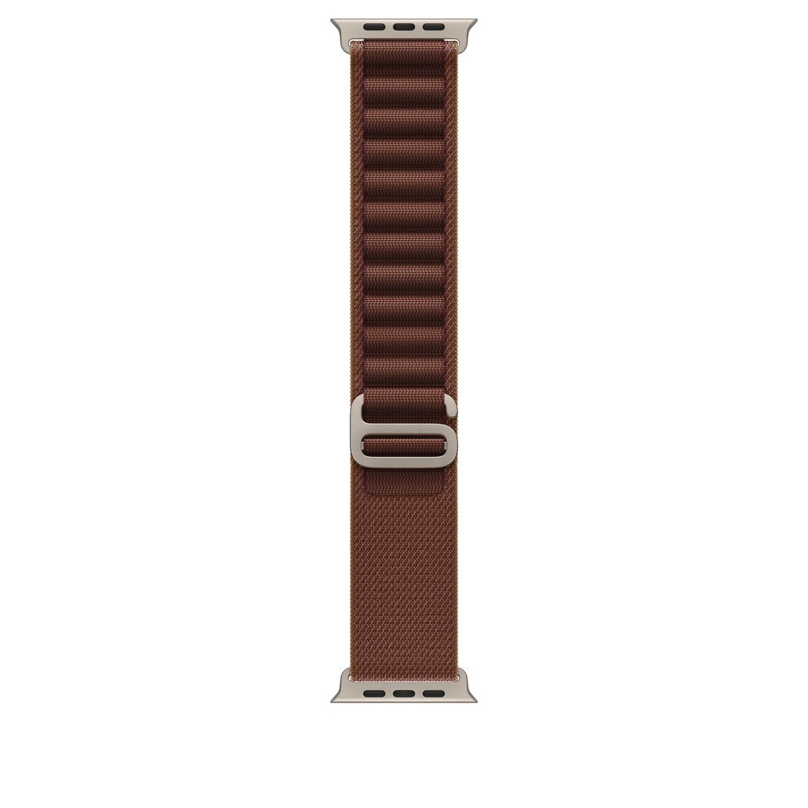 Apple Alpine Loop Armband, Burgunder, Gehäusefarbe Titan Schwarz, 49mm, Medium