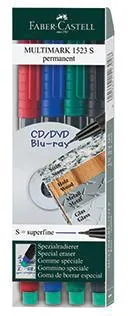 Faber Castell CD DVD-Marker MULTIMARK 152304 0,4mm 4 St./Pack.