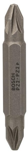 Bosch Doppelklingenbit 3tlg. L.45mm PZ2/PZ2