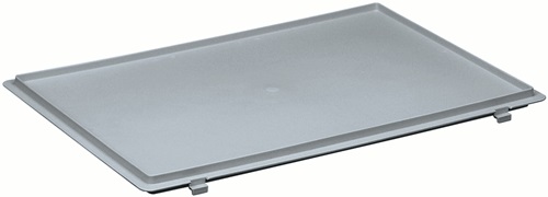 Scharnierdeckel grau für Transportstapelkasten LOCKWEILER