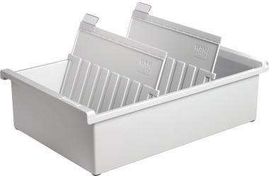 HAN Karteitrog 955-0-11 DIN A5 quer max. 1300Karten lichtgrau