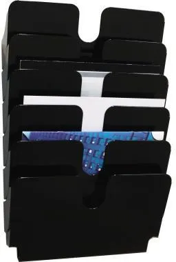 Durable Prospekthalter FLEXIPLUS 1700014061 A4 quer 6Fächer sw
