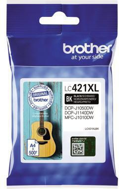 Brother Tintenpatrone LC421XLBK 500Seiten schwarz