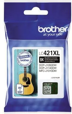 Brother Tintenpatrone LC421XLBK 500Seiten schwarz