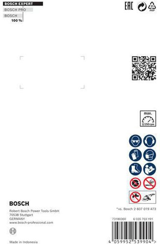Bosch Diamanttrennscheibe EXPERT HardCeramic X-LOCK D125mm 22,23mm Schnitt-B.1,4mm