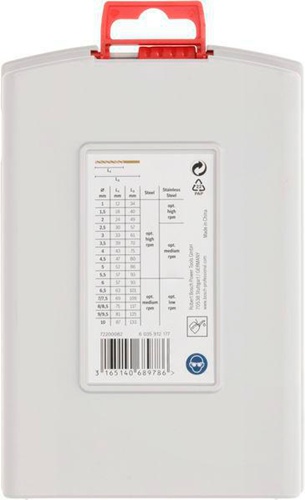 Bosch Metallbohrer-Set PRO 19tlg. Arbeits-L.12-87 D.1-10mm