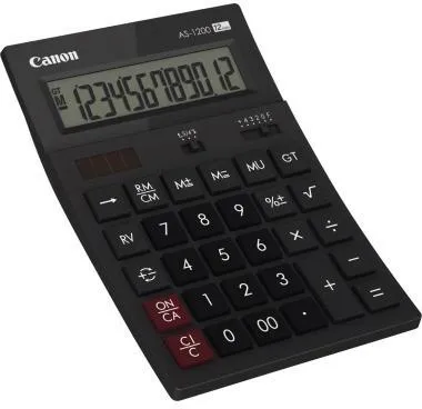 Canon Tischrechner AS-1200 4599B001AB 12stellig schwarz