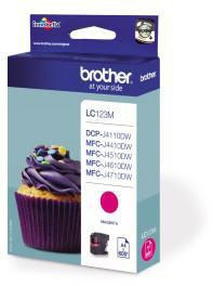 Brother Tintenpatrone LC123M 600Seiten magenta