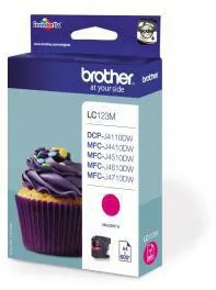 Brother Tintenpatrone LC123M 600Seiten magenta