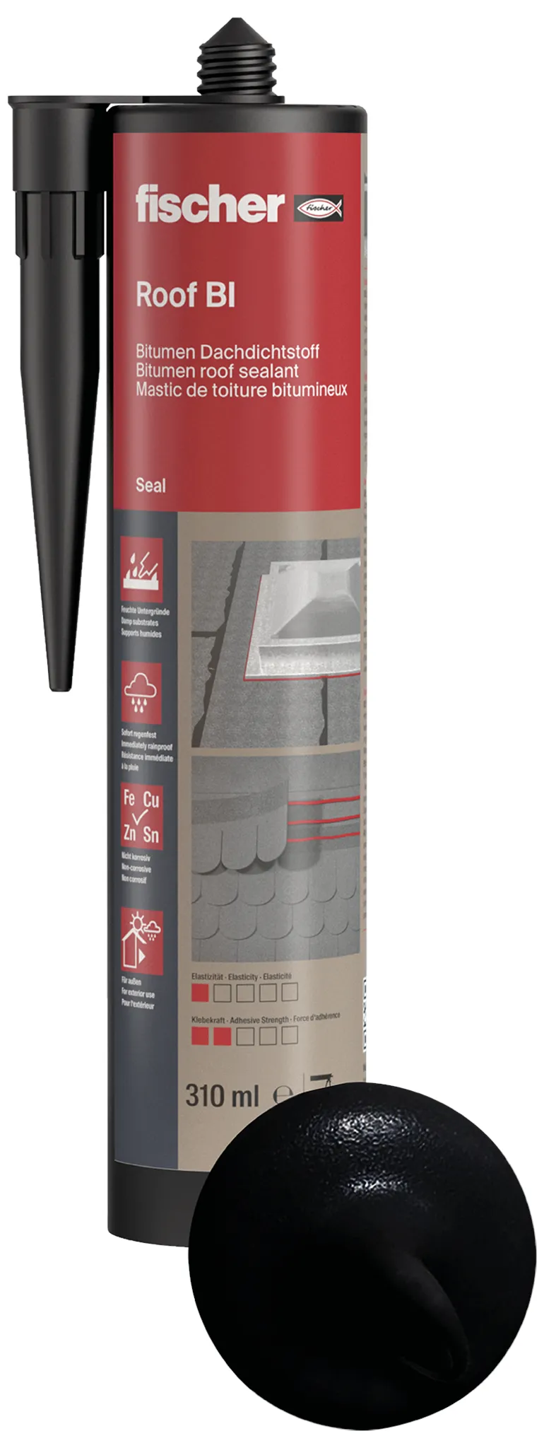 fischer Roof BI (DD) schwarz 310 ml