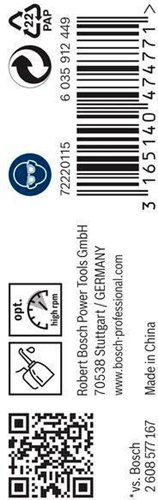 Bosch Metallbohrer PRO Metal Arbeits-L.20mm D.1,7mm L.43mm 10St.