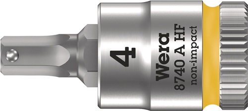 Steckschlüsseleinsatz 8740 A HF 1/4 Zoll SW 4mm L.28mm WERA