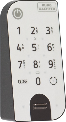 Tastatur 7712 Fingerprinttastatur anthrazit/weiß BURG-WÄCHTER