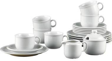 Seltmann Weiden Kaffeeservice Compact Uni 482-122 20tlg weiß