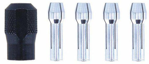 Bosch Spannzangen DREMEL® 0,8/1,6/2,4/3,2mm m.Spannmutter 