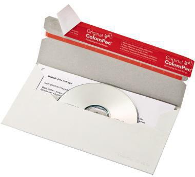 ColomPac CD/DVD-Versandtasche CP040.16 12,1x22cm weiß