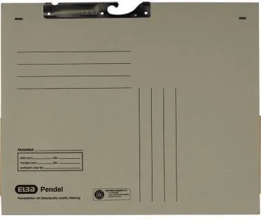 ELBA Pendelhefter 100570025 DIN A4 Dehntasche 320g Karton grau