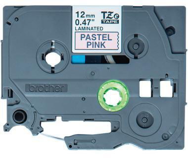 Brother Schriftbandkassette TZEMQE31 12mmx4m sw auf rs pastell