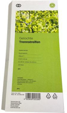 Soennecken Trennstreifen oeco 1413 10,5x24cm grau 100St.