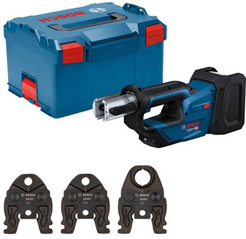 Bosch Akku-Presswerkzeug GPT 18V-19 Sp.18V o.Akku/m.Pressbacken-Kit U L-BOXX 238