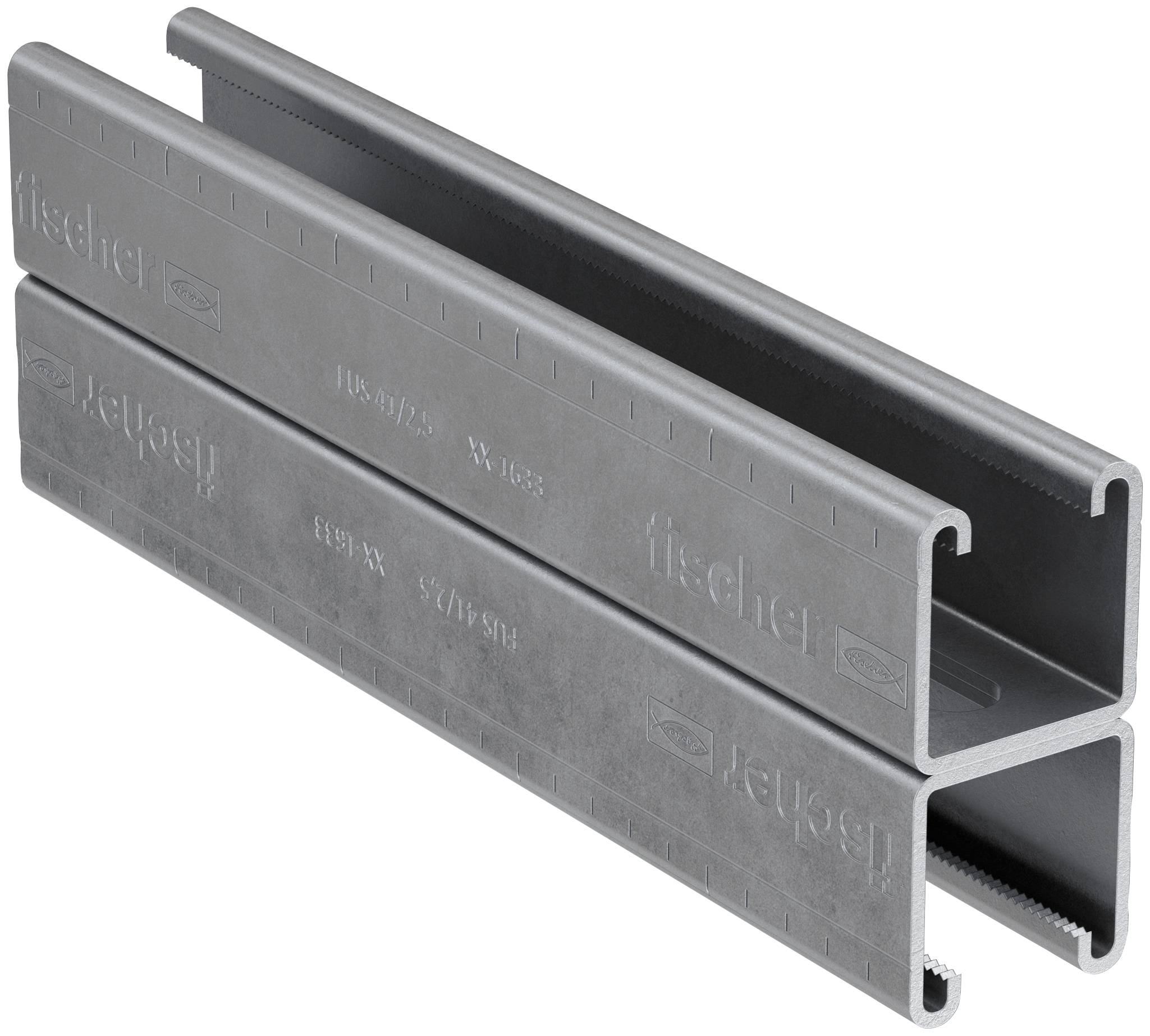 fischer Montageschiene FUS 41D/2,5 - 6 m feuerverzinkt
