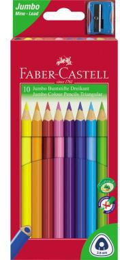 Faber-Castell Farbstift triangular Jumbo farbig sortiert 10 St./Pack.