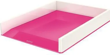 Leitz Briefkorb WOW 53611023 DIN A4 PS weiß/pink